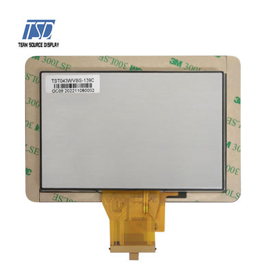 Display LCD TFT IPS di grado automobilistico da 4,3 pollici 800x480 trasmissivo\