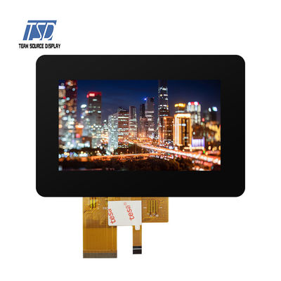 Modulo a 4,3 pollici RGB 24bits dell'esposizione di TFT LCD di vetro di IPS di risoluzione 800*480