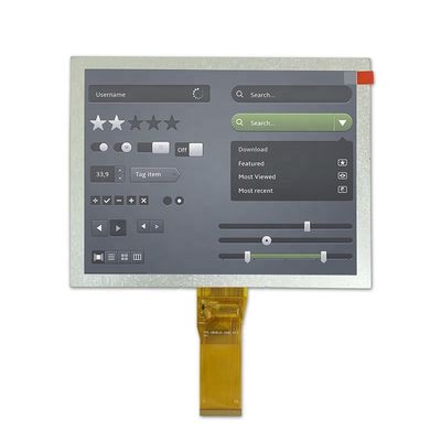 Il pannello LCD RGB-24bit dello schermo a 8,0 pollici 800x600 di 12 in punto collega 24LEDs per l'applicazione industriale