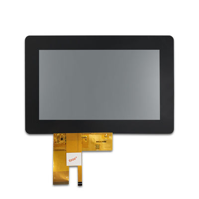 Luminosità a 7 pollici di risoluzione 300cd/m2 del touch screen 800x480 di PCAP Transmissive