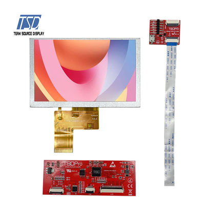 risoluzione a 5 pollici 800x480 ST7262 IC dell'esposizione LCD di TFT UART di colore 500nits