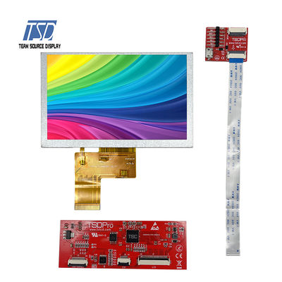 risoluzione a 5 pollici 800x480 ST7262 IC dell'esposizione LCD di TFT UART di colore 500nits