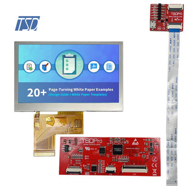 Display touch resistivo da 4,3' Smart LCD Module 480x320 con interfaccia UART