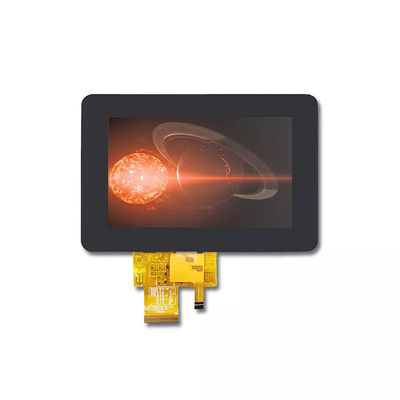 Pannello LCD ad alta luminosità con risoluzione 800x480 5'' di medie dimensioni con PCAP