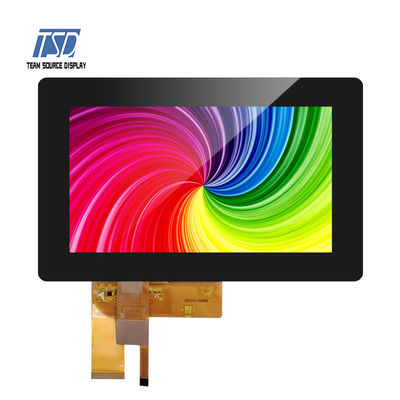 TSD TFT LCD standard modulo display a 7 pollici 450 pidocchi 800x480 RGB con pannello a sfioramento
