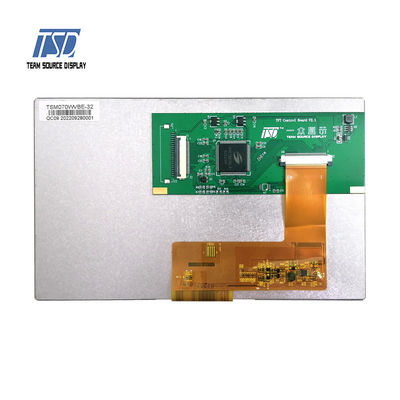UART 7 pollici 500 Nits 800x480 TN Modulo LCD intelligente RGB PN TSM070WVBE-32