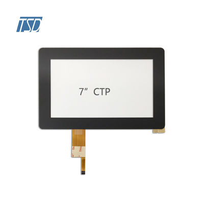 Il touch screen su ordinazione PCT di PCAP ha temperato l'interfaccia di vetro di I2C a 7 pollici