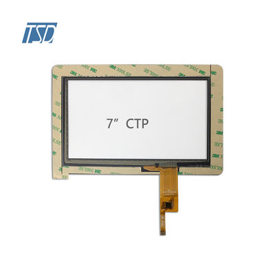Il touch screen su ordinazione PCT di PCAP ha temperato l'interfaccia di vetro di I2C a 7 pollici