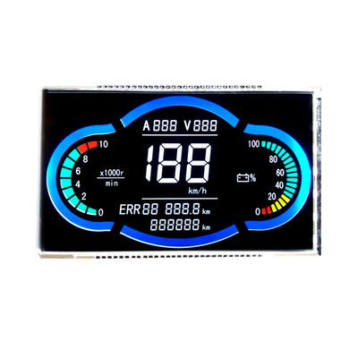 Display LCD monocromo personalizzato convertibile 7 segmenti per velocometro